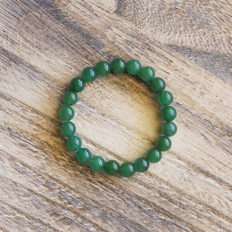 Bracelet en Aventurine verte-4
