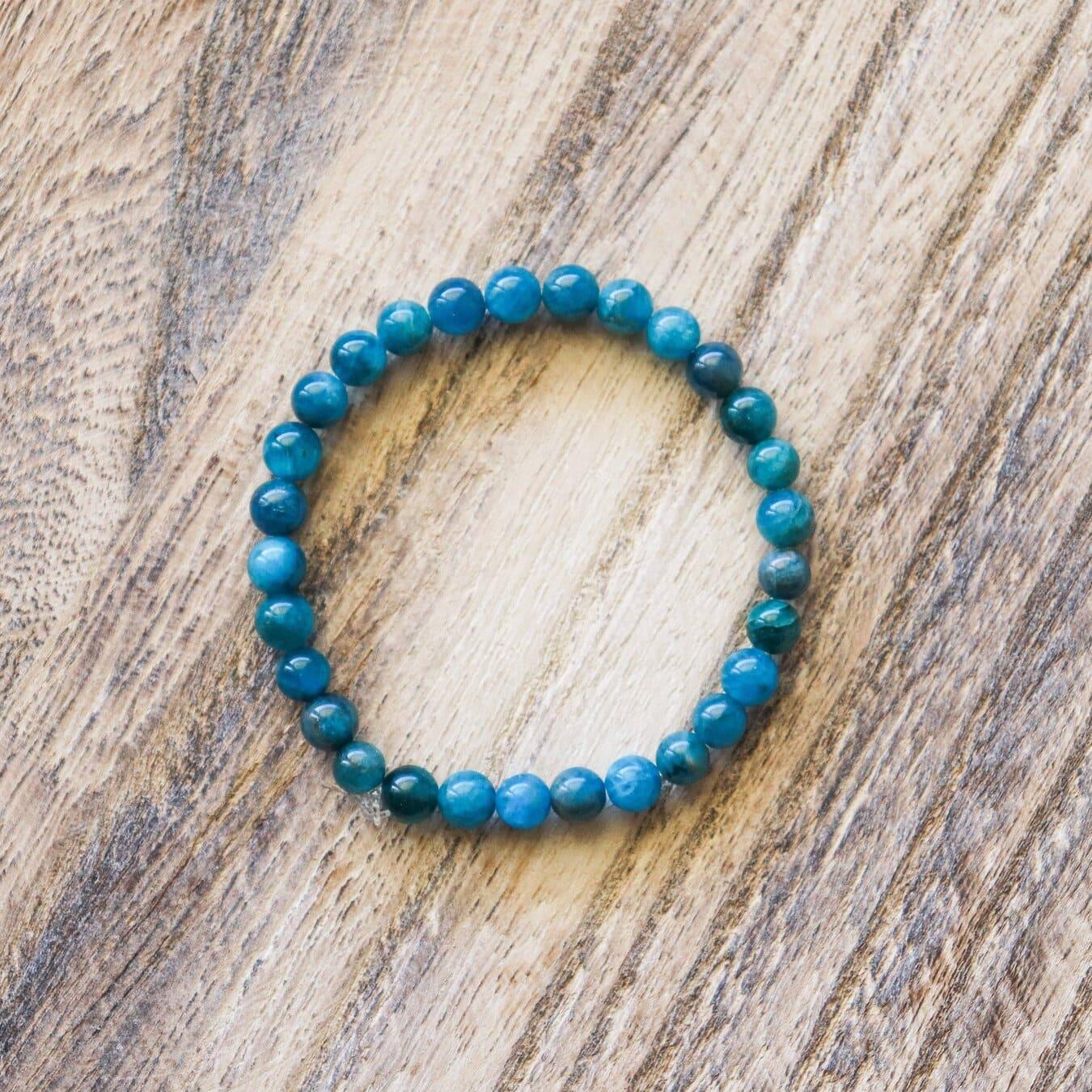 Bracelet en Apatite Bleue