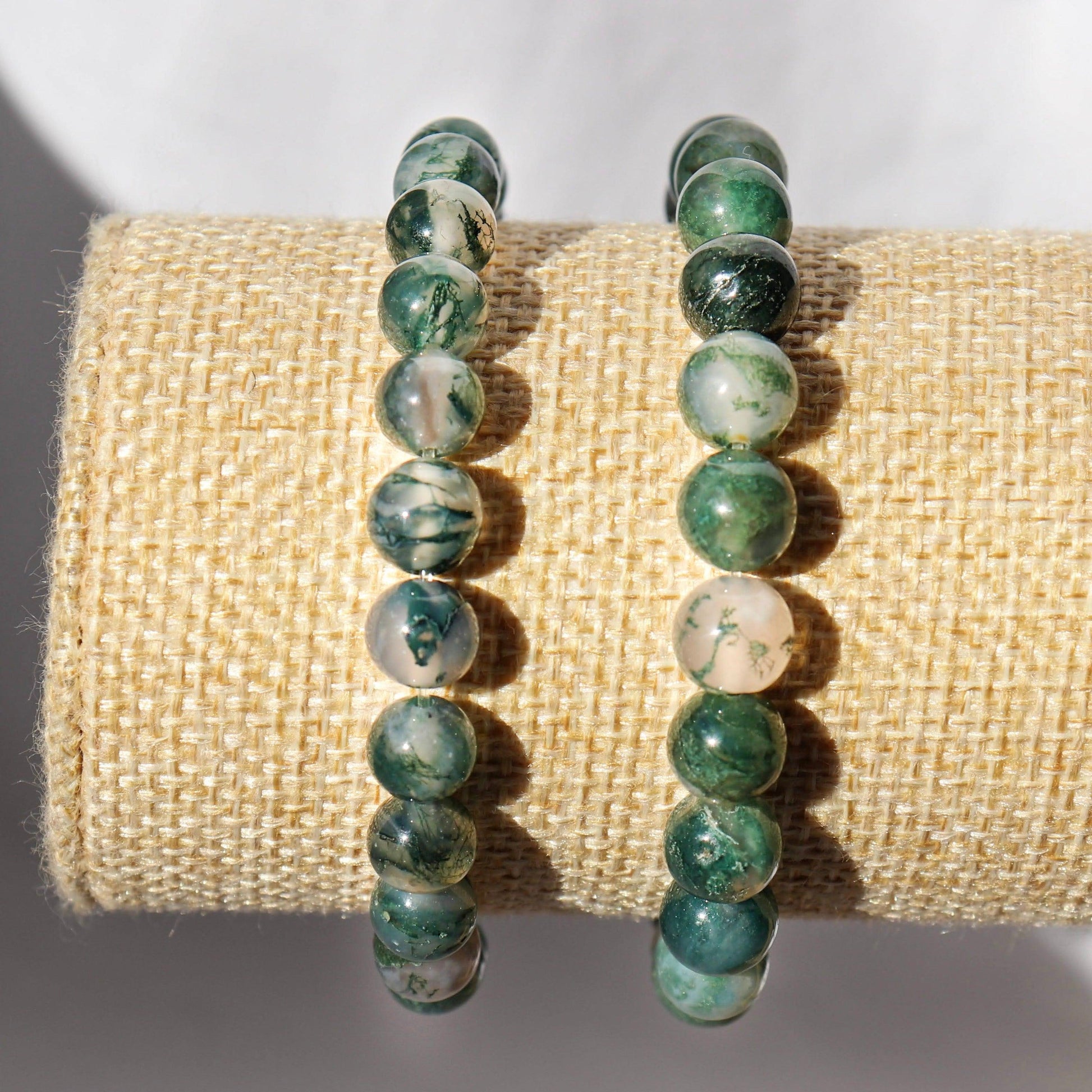 Bracelet en Agate mousse-1