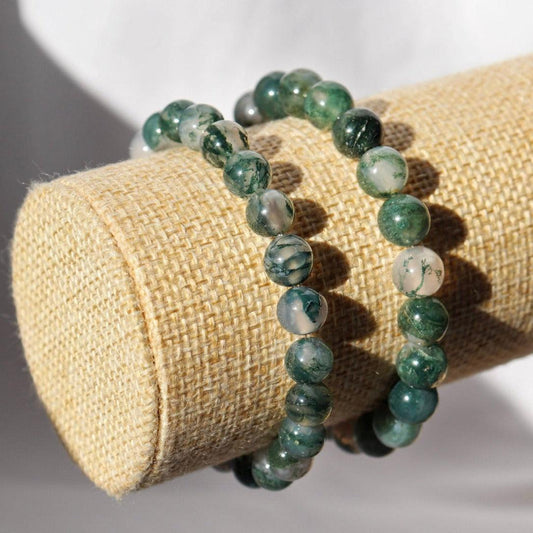 Bracelet en Agate mousse-0